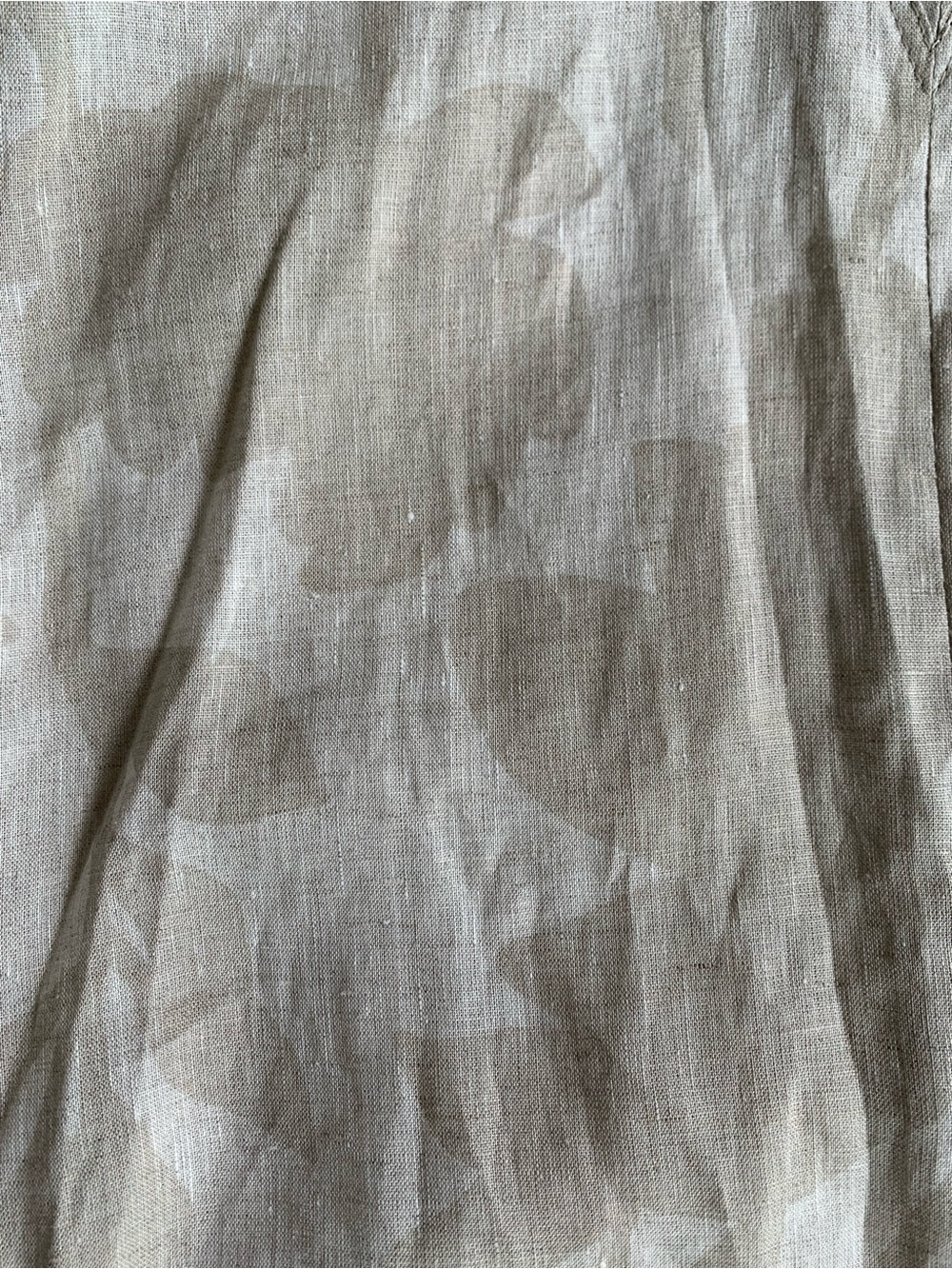 Brunello Cucinelli Beige Flower Print 100% Linen Maxi Dress Caftan NWT Size Smal - Picture 13 of 14